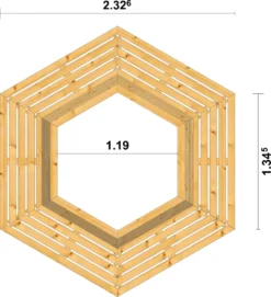 Sechseck Baumbank XXL Lärchenholz Unbehandelt Innendurchmesser 119cm -Deutschland Garten Zier Verkaufs-Shop 7181eb1cf618b1e6211a08b1471b3826