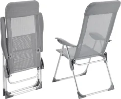 Klappstuhl Errenteria 2er Set Campingstuhl 109 X 57 X 67 Cm Gartenstuhl Outdoorstuhl Aluminium Hellgrau -Deutschland Garten Zier Verkaufs-Shop 718f5670ad495d9de9849f1085a2c16c