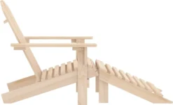 VidaXL Adirondack-Gartenstuhl Mit Fußstütze Massivholz Tanne -Deutschland Garten Zier Verkaufs-Shop 72738a1a18f2756f0cdbf6c9957a5d67