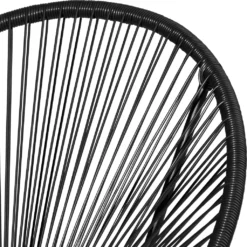 Tectake 2 Gartenstühle Santana Retro Im Acapulco-Stil - Schwarz -Deutschland Garten Zier Verkaufs-Shop 7284c995378f51cb761e99130679652f