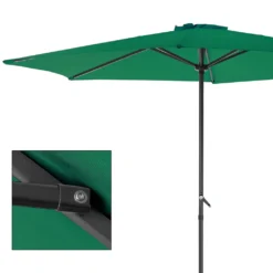 Wohaga® Sonnenschirm 'Sydney' Ø3xH2,5m Grün -Deutschland Garten Zier Verkaufs-Shop 738ce24959beeb62ac566943f346718c