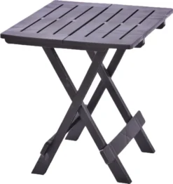 Tisch Klapptisch Gartentisch Campingtisch Balkontisch Beistelltisch Kunststoff Schwarz