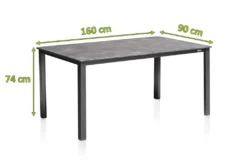Kettler Cubic Kettalit Gartentisch 160 X 90 Cm Anthrazit / Schiefer Anthrazit -Deutschland Garten Zier Verkaufs-Shop 73d3b1b1b009ac51b4d05a83ba7be040
