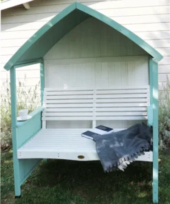 HABAU Laubenbank "Romantik" In Mintgrün Und Weiß, 120 X 76 X 170 Cm -Deutschland Garten Zier Verkaufs-Shop 740191fa1b8b65a0e8bbefcd4bbe94c7