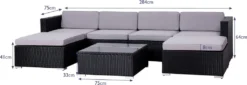 SVITA Poly Rattan Lounge Schwarz Lugano Gartenset Gartenmöbel -Deutschland Garten Zier Verkaufs-Shop 74205414ff68034c8e1ec3cb161e3bee