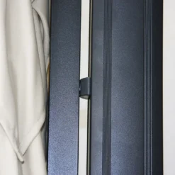 Gastronomie-Ampelschirm MCW-A96, 3,5x3,5m (Ø4,95m) Polyester/Alu 25kg Creme-grau Mit Ständer, Drehba -Deutschland Garten Zier Verkaufs-Shop 743137b302ec61b164db8e26257a3225