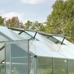 GFP Gewächshaus Topas 2 Aus Alu 225x133 Cm Ca. 8 Mm Doppelstegplatten Mit Fundamentrahmen, Automatischer Fensteröffner - Austria -Deutschland Garten Zier Verkaufs-Shop 7637f011ca27e9cc7e99c3a09cb32ba1