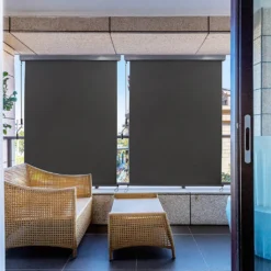 Mucola Senkrechtmarkise 160x250 Cm Markise Seitenmarkise Anthrazit Windschutz -Deutschland Garten Zier Verkaufs-Shop 767b7c9b5efe1ba9e86bdac1a02c605c