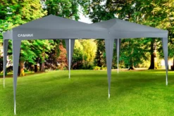 Pavillon 3x6m Faltpavillon Capri Pop-Up Partyzelt Gartenzelt Deuba Gartenlaube, Farbe:anthrazit -Deutschland Garten Zier Verkaufs-Shop 76b3a36688f90e3c5d23ca4104762d36