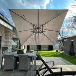 Sonnenschirm Sun 350 | Maße: 3,5 X 3,5 M | Ampelschirm | 12m² Schatten, Gastroschirm, LED -Deutschland Garten Zier Verkaufs-Shop 76bb5b6f4dbbfe3c78598898aa6f2af5