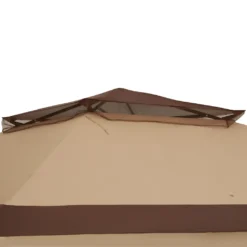 Tectake Faltpavillon Carabobo 3,64x3,64x2,94m - Braun -Deutschland Garten Zier Verkaufs-Shop 776ce141483083c519148cc7e10fb8ec