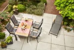 Zurigo Auszietisch 180/240x90cm Teakholz / Anthrazit -Deutschland Garten Zier Verkaufs-Shop 77736e2e80c52d4b21b7094170f8493e