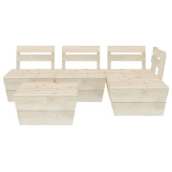 VidaXL 5-tlg. Garten-Paletten-Lounge-Set Imprägniertes Fichtenholz -Deutschland Garten Zier Verkaufs-Shop 7811e0ba711718913613b1dbcf3bdc31