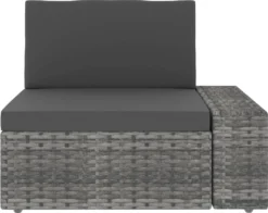 VidaXL Modulares 3-Sitzer-Sofa Poly Rattan Grau -Deutschland Garten Zier Verkaufs-Shop 78638e3bca47d7e3ff4c5d691ba48be8 1