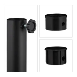 Relaxdays Runder Sonnenschirmständer In Schwarz -Deutschland Garten Zier Verkaufs-Shop 78f426716c9143b6cc6b866b3ee98b93