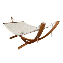 AXI Hawaï Hängematte Für 2 Personen Mit Gestell Aus Holz | Outdoor Hängematten-Set Mit Holzgestell & XXL Hängematte In Beige -Deutschland Garten Zier Verkaufs-Shop 7960dd64105b5a2fcbdc4d62ff565e61