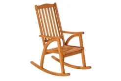 Merxx Schaukelstuhl Eukalyptus Natur 100 Cm X 58 Cm X 118 Cm