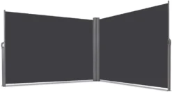 COSTWAY Doppelseitenmarkise 160x600cm Ausziehbar Seitenmarkise Markise Seitenwandmarkise Sicht- Sonnen- & Windschutz Für Garten Veranda & Terrasse Grau -Deutschland Garten Zier Verkaufs-Shop 79fc9b2cdaec757e007b5e754ea6a60b