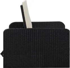 VidaXL 2-tlg. Garten-Lounge-Set Mit Auflagen Poly Rattan Schwarz -Deutschland Garten Zier Verkaufs-Shop 7a06660392e7860f57d1b8c451863044