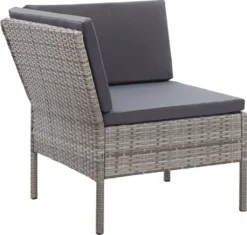 VidaXL 6-tlg. Garten-Sofagarnitur Mit Auflagen Poly Rattan Grau -Deutschland Garten Zier Verkaufs-Shop 7a692de1dfe1d34dba310cef3019d4ec