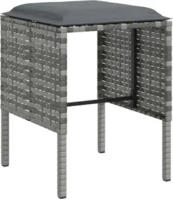 VidaXL 5-tlg. Sofagarnitur In L-Form Mit Kissen Poly Rattan Grau -Deutschland Garten Zier Verkaufs-Shop 7abf5f873794a8b0faa66fb940f95c9c