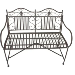 Garden Pleasure Bank Mangan B106xH91xT57 Stahl - Antike Optik Die Zum Verweilen Einlädt -Deutschland Garten Zier Verkaufs-Shop 7b1dc9d33116ee856341b800ada91877