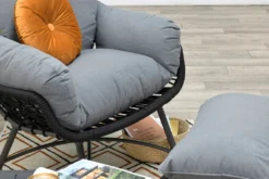 Garden Impressions Logan Relaxsessel Mit Fußbank Schwarz -Deutschland Garten Zier Verkaufs-Shop 7b84f554a58938c5da502bd888ed5a12