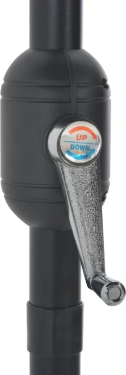 VidaXL Balkon-Sonnenschirm Mit Alu-Mast Anthrazit 300×150 Cm Halbrund -Deutschland Garten Zier Verkaufs-Shop 7b89775ad6d5ec6f865a0d381ce07141