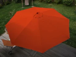 Sonnenschirm Lissabon, Gartenschirm Marktschirm, Ø 3,5m Polyester/Holz 7kg Terracotta -Deutschland Garten Zier Verkaufs-Shop 7be8a9fbd5c02707db2d9e523415d3ce
