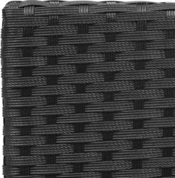 Poly-Rattan Garnitur HWC-F55, Balkon-/Garten-/Lounge-Set Sofa Sitzgruppe Schwarz, Kissen Dunkelgrau -Deutschland Garten Zier Verkaufs-Shop 7bee0a4b79c0b60120ddbc5f16f594e6