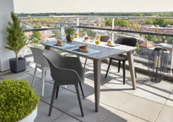 Allibert By Keter Gartensessel Akola, Graphit, 2er Set, Kunststoff, Maße: 56.7 X 55.8 X 80.1 Cm, Stapelbar, Wetterfest, Outdoor -Deutschland Garten Zier Verkaufs-Shop 7c73ffbf97d226bae49bd0f4a4ee5f16