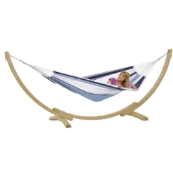 Amazonas Hängematte Und Gestell Apollo Set Marine 210 X 140 Cm; Bunt, AZ-6010120 -Deutschland Garten Zier Verkaufs-Shop 7ccba2ccdc4f270092656608b613f83d