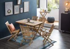 Möbilia Gartenstuhl 2er-Set Aus Teak Holz | Klappbar | B 47 X T 57 X H 89 Cm | Natur | 11020003 | Serie GARTEN -Deutschland Garten Zier Verkaufs-Shop 7cf2b56671a8b2ff5917d6f77de0ad43