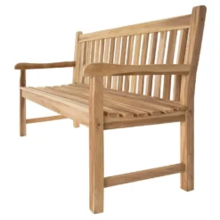 VCM 3-Sitzer Gartenbank Parkbank Hochwertig Massiv Teak Holz Natur 150 Cm -Deutschland Garten Zier Verkaufs-Shop 7d7c1302da34578fa406280f447cf740