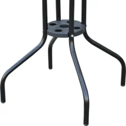 Outsunny Gartentisch Balkontisch Bistrotisch Glastisch Beistelltisch Metall+Sicherheitsglas ∅60xH70cm -Deutschland Garten Zier Verkaufs-Shop 7e51f67cc43de0cb43e6a5b79940d705