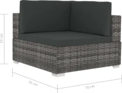 VidaXL Ecksofas 2 Stk. Mit Auflagen Poly Rattan Grau -Deutschland Garten Zier Verkaufs-Shop 7e6c16306026d62535e3364e46056d05