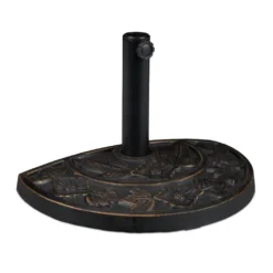 Relaxdays Sonnenschirmständer Halbrund