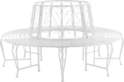 Baumbank Sorrent 160x84cm Rundbank 360° Gartenbank Parkbank Stahl Weiß -Deutschland Garten Zier Verkaufs-Shop 7f2da49f900721014ad24e73b3b9e2de
