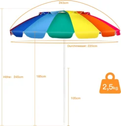 COSTWAY Sonnenschirm Strandschirm Marktschirm Gartenschirm Neigbar Terrassenschirm Mit Verankerung Für Garten, Strand, Outdoor -Deutschland Garten Zier Verkaufs-Shop 7f8f8996d4fb1cbb6435772e8a9e5239