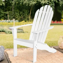 COSTWAY Adirondack-Gartenstuhl, Gartensessel, Gartenmoebel Für Den Garten, Terrasse Weiss -Deutschland Garten Zier Verkaufs-Shop 7ff1eac0ab5159cbccdcacd295788664