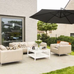 Lospitch 3.5m Sonnenschirm Ampelschirm Gartenschirm Terrassen UV40+ Marktschirm,Grau,3.5m -Deutschland Garten Zier Verkaufs-Shop 7ffef5dbb7965d02ca4314b5d3dd77bd