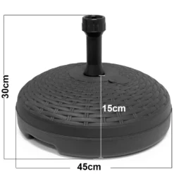 Sonnenschirmständer Sonnenschirmhalter In Rattanoptik Anthrazit 20L 45cm -Deutschland Garten Zier Verkaufs-Shop 802b0b96af57b3a9ecc14ce75d8a613f