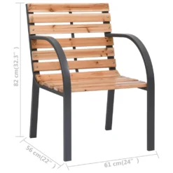 VidaXL Gartenstühle 2 Stk. Holz -Deutschland Garten Zier Verkaufs-Shop 809396627e5b5587312752ff936bd745