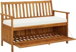 VidaXL Garten Aufbewahrungsbank Akazienholz Massiv 120 X 63 X 84 Cm -Deutschland Garten Zier Verkaufs-Shop 80a87b623ff741eebfe1a47e43bde30e
