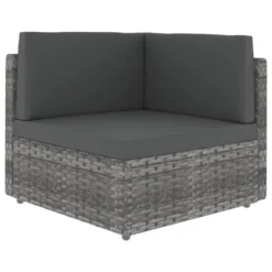 VidaXL Modulares 2-Sitzer-Sofa Poly Rattan Grau -Deutschland Garten Zier Verkaufs-Shop 80db2484380cf9f3c1a04caac1bd5d80
