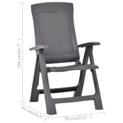 Verstellbare Gartenstühle 2er Set Garden Chair Esszimmerstühle Sessel | Garten Stapelstuhl Hochlehner Kunststoff Moccafarben - 8043 -Deutschland Garten Zier Verkaufs-Shop 82514b82fa2c59d6414ef21866a0dd5c