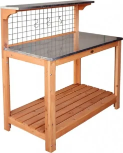 Pflanztisch Habau Mit Verzinkter Arbeitsplatte Groß 101x55x117cm