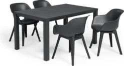 Allibert By Keter Gartensessel Akola, Graphit, 2er Set, Kunststoff, Maße: 56.7 X 55.8 X 80.1 Cm, Stapelbar, Wetterfest, Outdoor -Deutschland Garten Zier Verkaufs-Shop 82947e4ec498afb9200da1e1f469bd9a