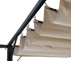 Pergola MCW-C42, Garten Pavillon, Stabiles 6cm-Gestell + Schiebedach Creme 3x3m -Deutschland Garten Zier Verkaufs-Shop 829aae042413c667484182ff0bf7ec1b