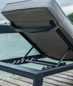 Dehner Gartenlounge Bellevue Inkl. Polster, 3-teilig, Aluminium/Polyester/Polyurethan, Dunkelgrau/hellgrau -Deutschland Garten Zier Verkaufs-Shop 82c49072bfe5f84559c38956920fa32b